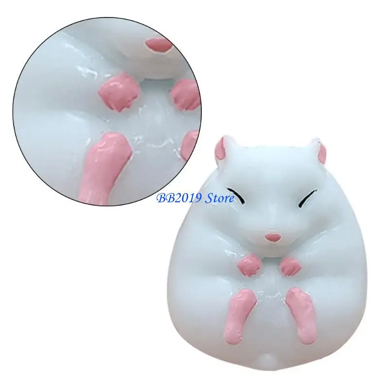 Q0KB Hand Proupable Axiété Toy Hamster Soft Animal Figure Child Goodie Bag Bags
