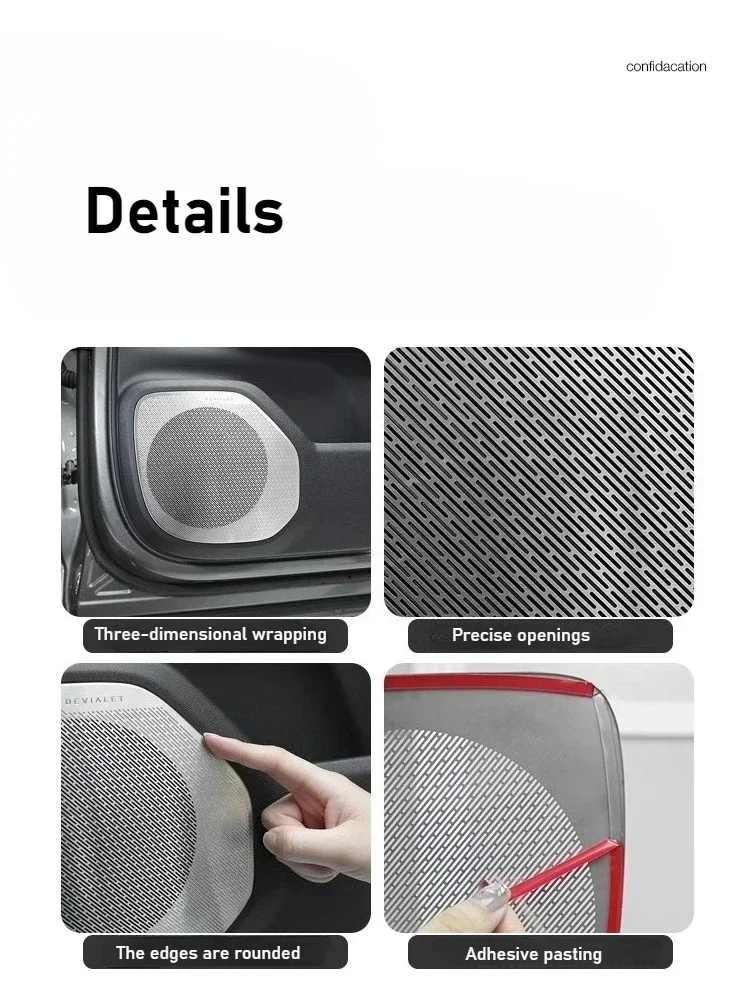 4 قطعة/المجموعة غطاء مكبر الصوت باب السيارة الصوت الغطاء الواقي ل BYD صيغة ليوبارد التيتانيوم 3 أربعة أبواب المتكلم الإطار الزخرفية