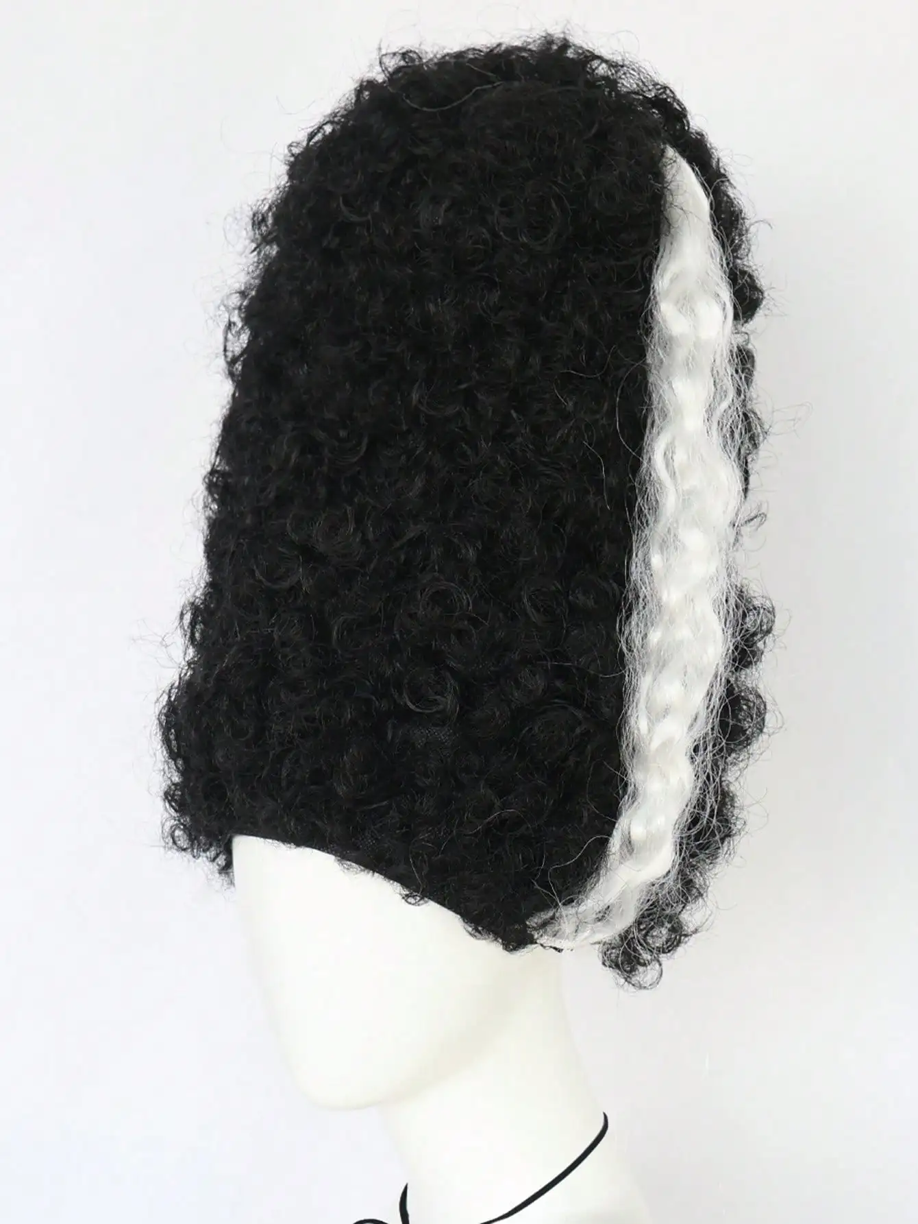 Synthetic Curly High Hat Style Cosplay Wig, Unisex Character Curly Bouffant Beehive Wig, 18th Century Women Queen Wig image 3