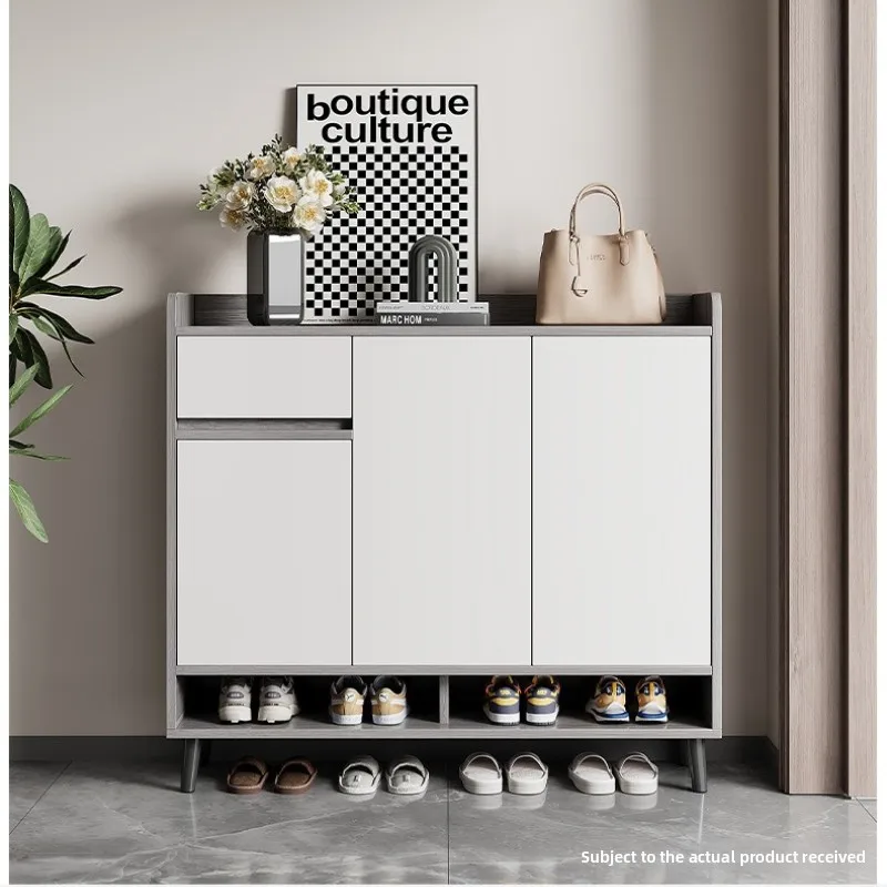 

Прочный шкаф для обуви в прихожую, интегрированный шкаф для хранения вещей, вместительный балконный шкаф для хранения, простая полка для обуви