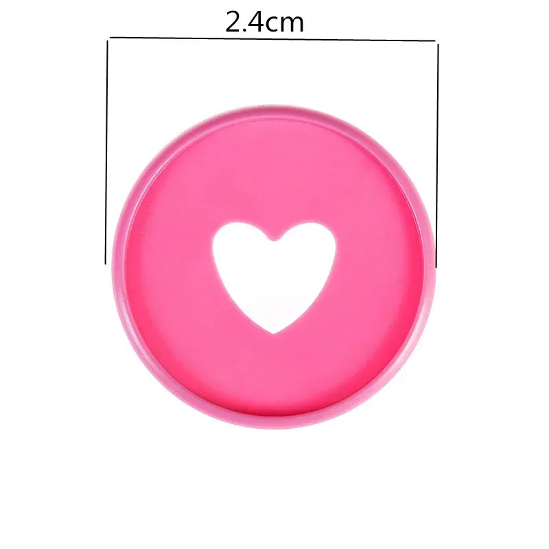 100PCS24MM notebook plastic binding ring binding buckle loose-leaf mushroom hole love pattern learning binding supplies