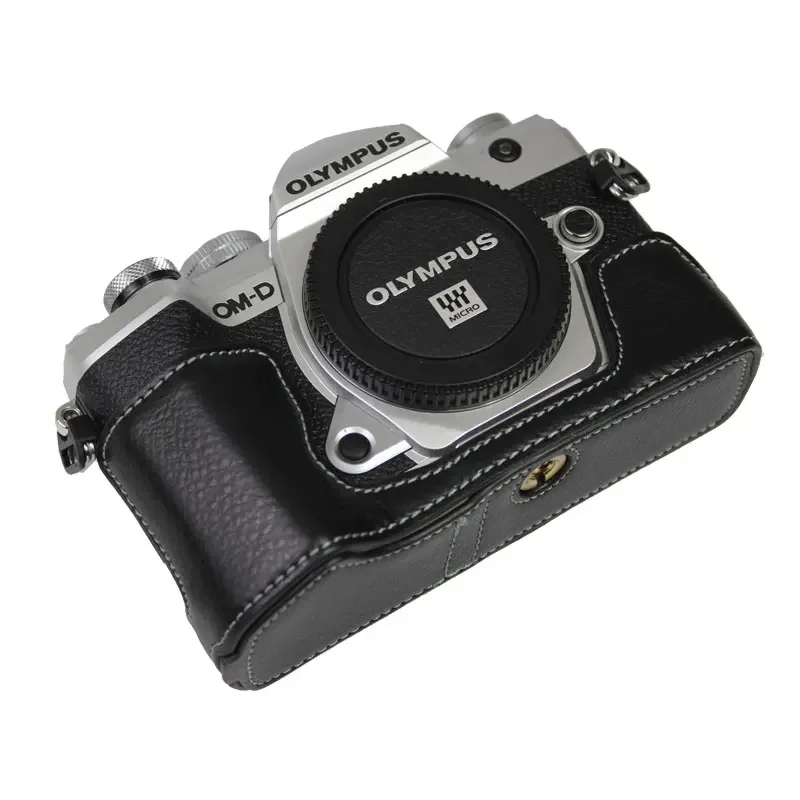 Oryginalne skórzane etui na aparat do OLYMPUS OMD E-M5 MARK III EM5 III E-M5 MarkIII Protective Cover Skin