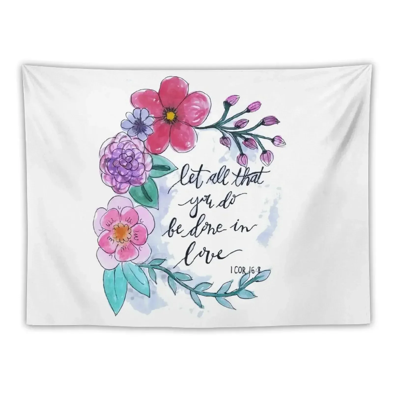 Let All That You Do Be Done In Love 1 COR 16:8 Christian Design Tapestry Bedroom Decorations Decoration For Rooms Tapestry