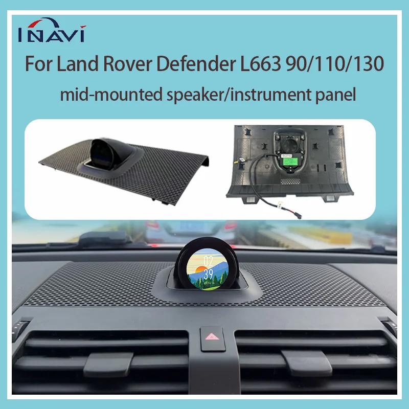 

For Suitable 2020-2025 Land Rover Defender L663 90/110/130 central mount clock speaker centre instrument panel