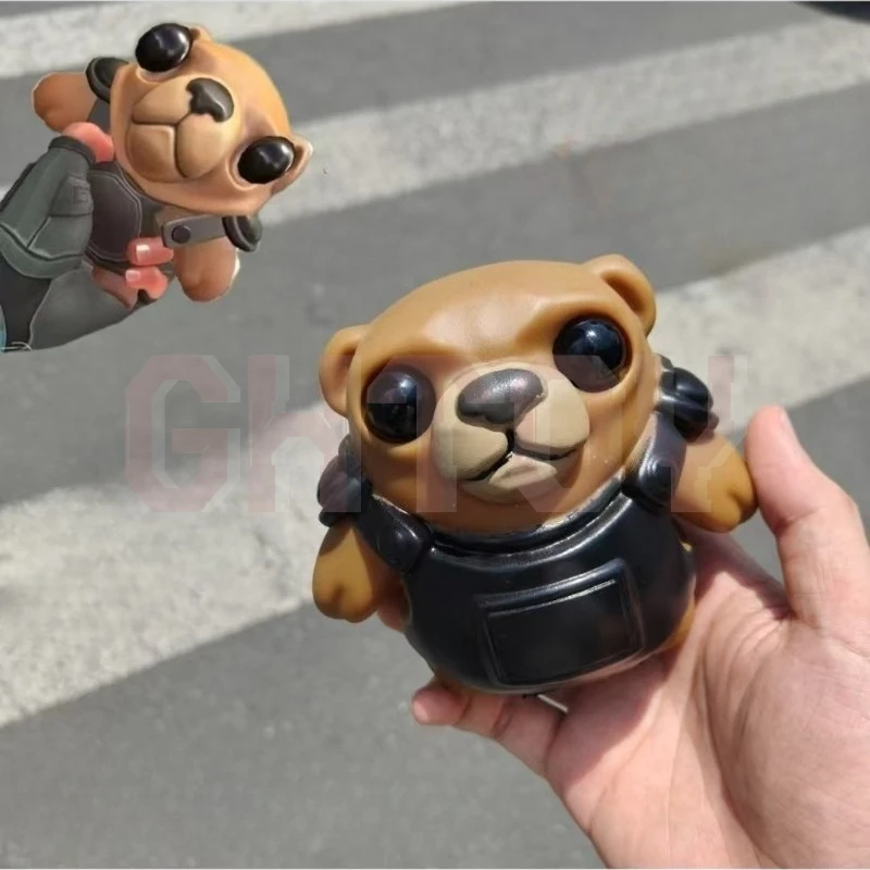 

13cm/5.12in Valorant Tactical Bear Squeeze Toy Stress Relief Game Chessboard Toy Doll Ornaments Collections Desktop Display Boys
