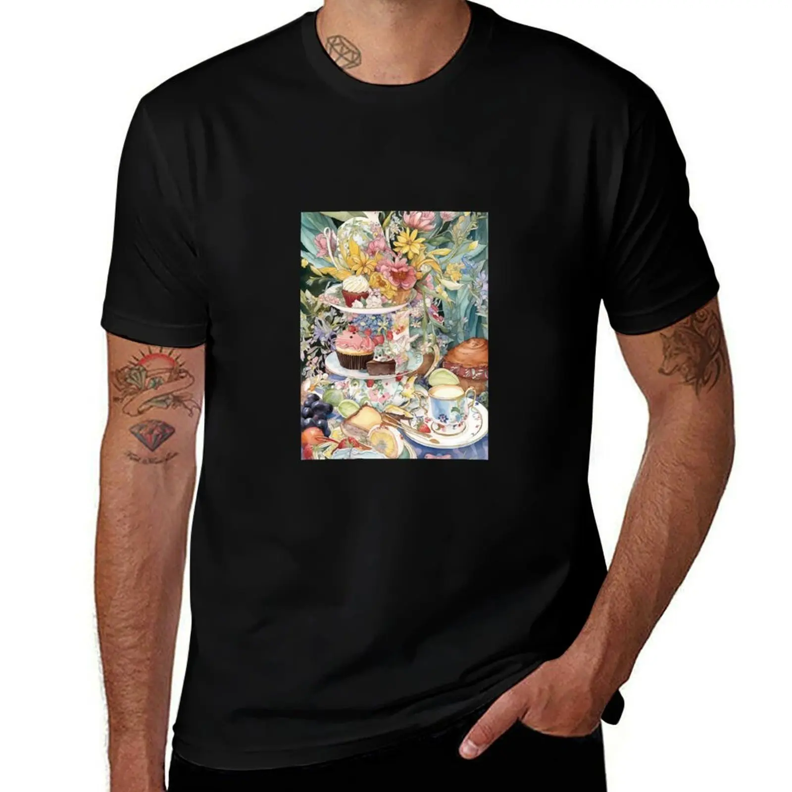 

EleganFloral Afternoon Tea T-Shirt baggy shirts anime clothes essential t shirt tshirts personalised mens t shirt