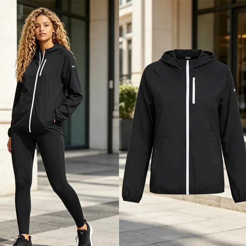 

Under Armour Spring/Summer Stylish Lightweight Running Sporty Casual Jacket for Women 1381881-001