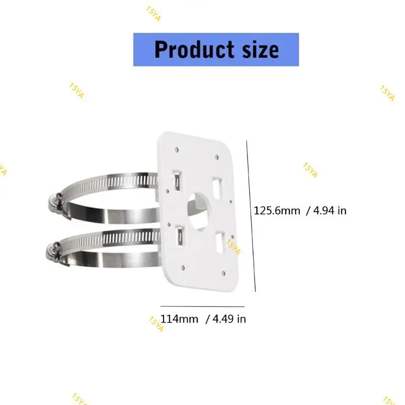 15YA Weatherproof Solid Camera Vertical Poles Mount Adapter for Long Last Security Installations Flexible Positioning