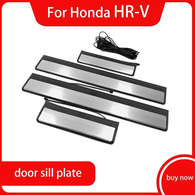 

For Honda HR-V HRV Vezel AccessoriesDoor Sill Inside Scuff Plate Cover Child Anti-Dirty Pad Bumper Protector 2021 2022 2023