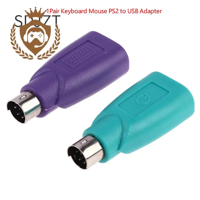 2pcs USB Adapter Converter Keyboard Mouse USB Female To PS2 PS/2 Male Usb Keyboard Mouse Accessories Computer Converter