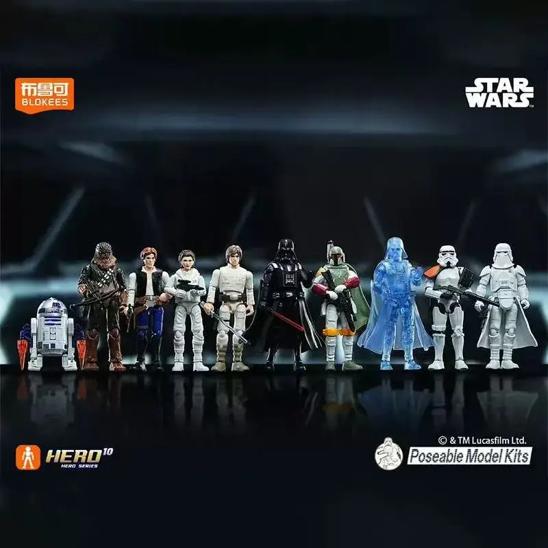 Blokees Original Star Wars Building Blocks Articulated Darth Vader Action Anime Model DIY Assemble Collectible Toy Fans Gift