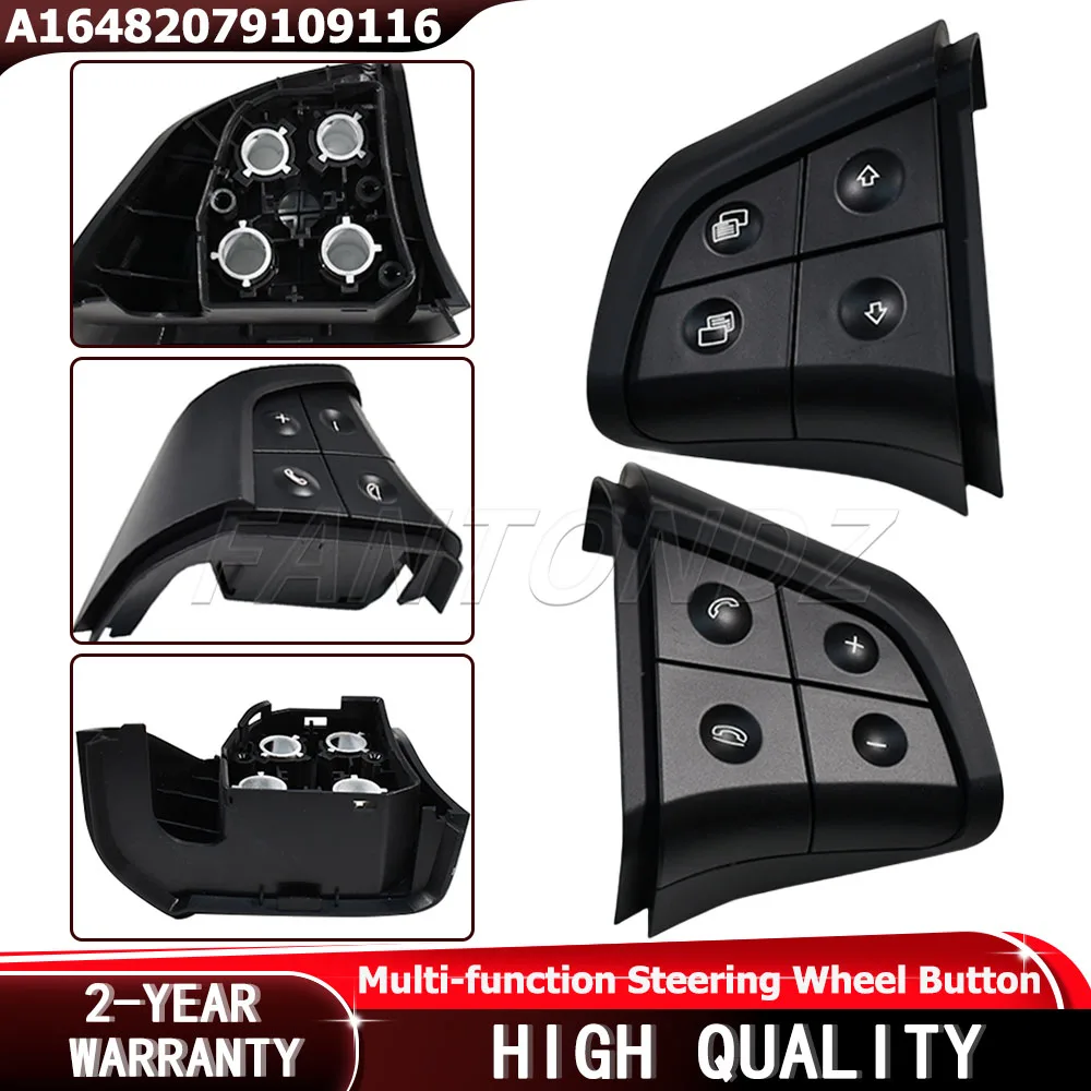 Multi Function Steering Wheel Button Shell For Mercedes Benz W164 W245 W251 A16482079109116 Audio Phone Control Key Accessories
