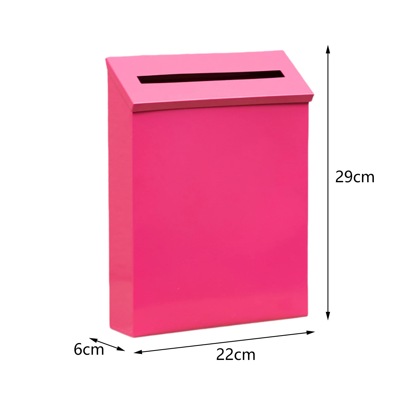 Wall Mount Mailbox Metal Wall Hanging Postbox Modern Large Capacity Rainproof Newspaper Holder Box Outdoor Decoration