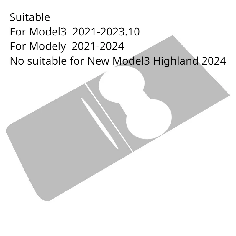 Tpu-車の保護フィルム,引っかき傷防止ステッカー,センターコンソールパネル,カーアクセサリー,テスラモデル3 y,2021-2024
