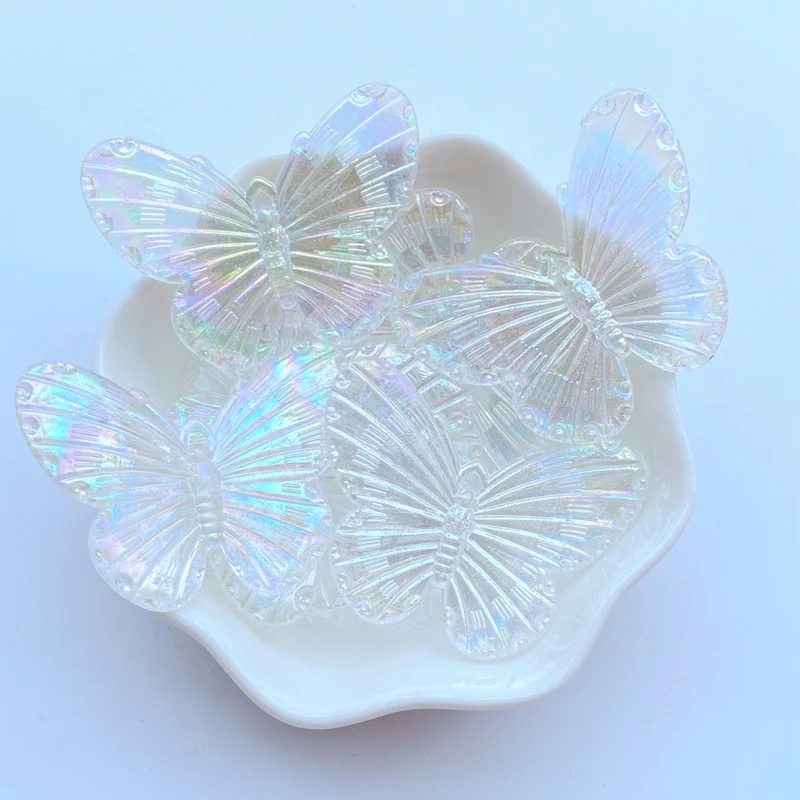10Pcs New Resin Mini 20*40mm Little Butterfly Series Flat back Scrapbooking DIY Jewelry Craft Decoration Accessories
