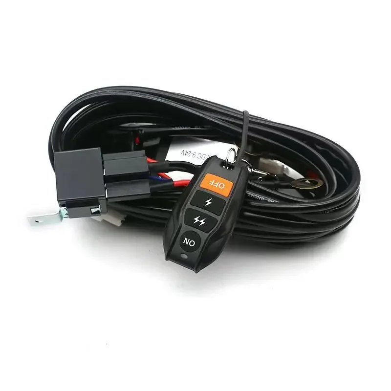 Truck off-road vehicle spotlight special wireless remote control wiring harness 12V24V switch cable strap relay cable group