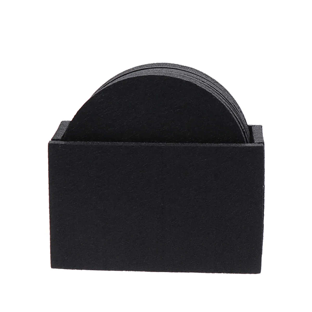 8Pcs Felt Coasters Thick Non-Slip Heat Insulation Water Absorbing Cup Pads for Home Cafe Restaurant Table Protection Decoration