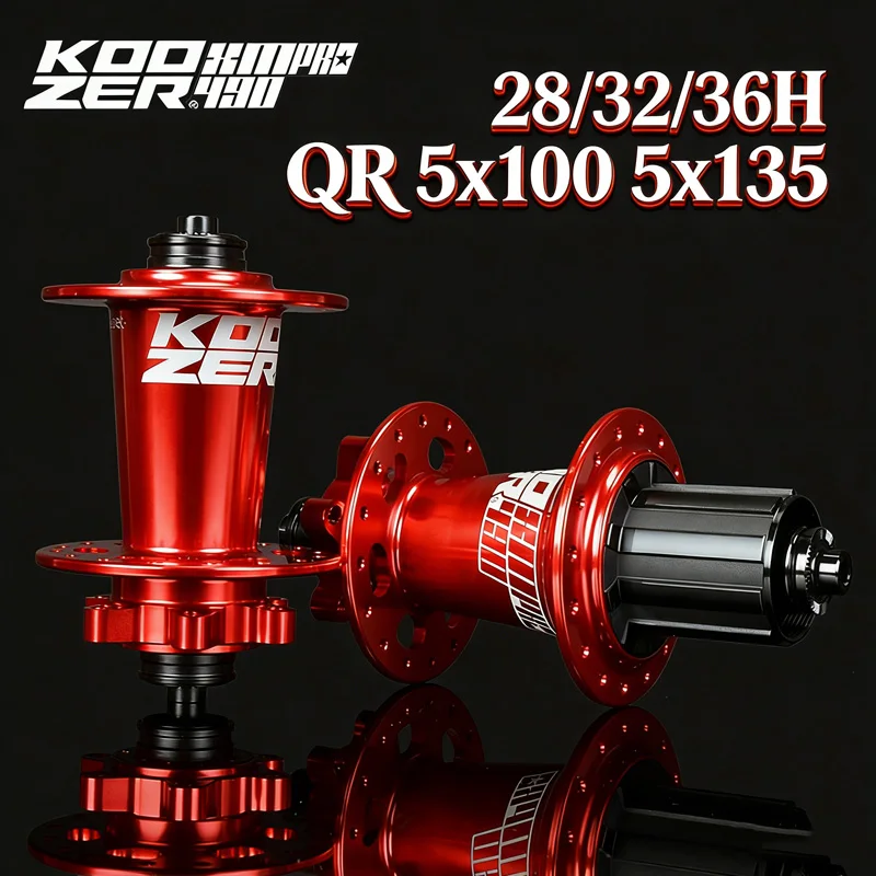 

KOOZER XM490 pro 32 hole mtb hub 5x100 28-hole 36 hole noisy k7 cube Quick release hub HG XD micro spline Mountain bike hub