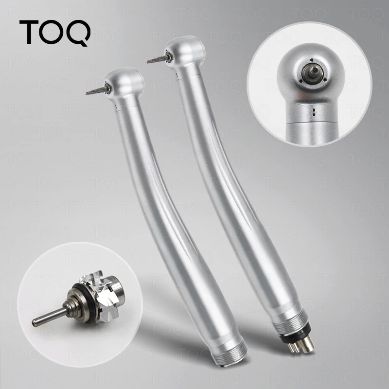 TOQ-pieza de mano de turbina Dental de alta velocidad, rodamiento cerámico ≥ 360K RPM, mandril de botón con un solo rociador de agua para clínica Dental