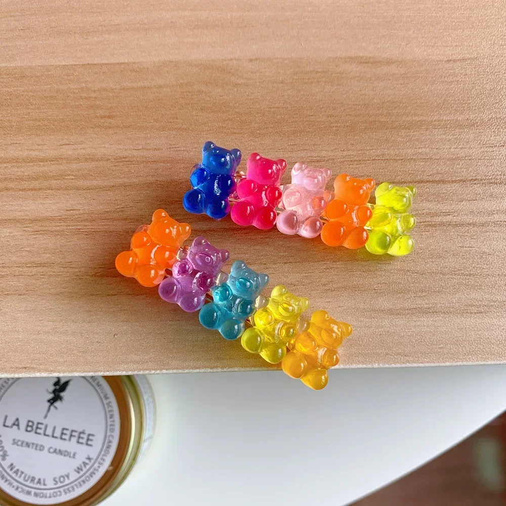 Hot Sweetly Bear Hair Claw Side Clips for Women Girls Kids Child Hairpin Gift Holiday Hair Accessories Headwear Ornament