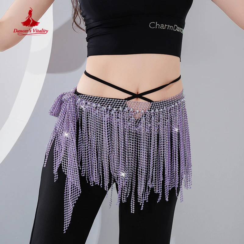 Belly Dance Belt Dream Star River Stones Tassel Hip Towel Dynamic Fishing Net Hot Diamond Versatile Waist Chain