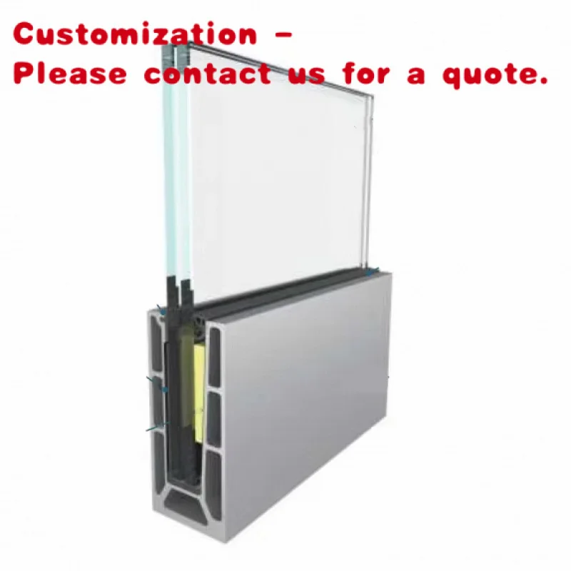 

на заказ.Luxseal Современные лестничные перила Простой стиль КИТАЙ Фабрика Виллы из закаленного стекла Алюминиевый сплав U-канальные перила