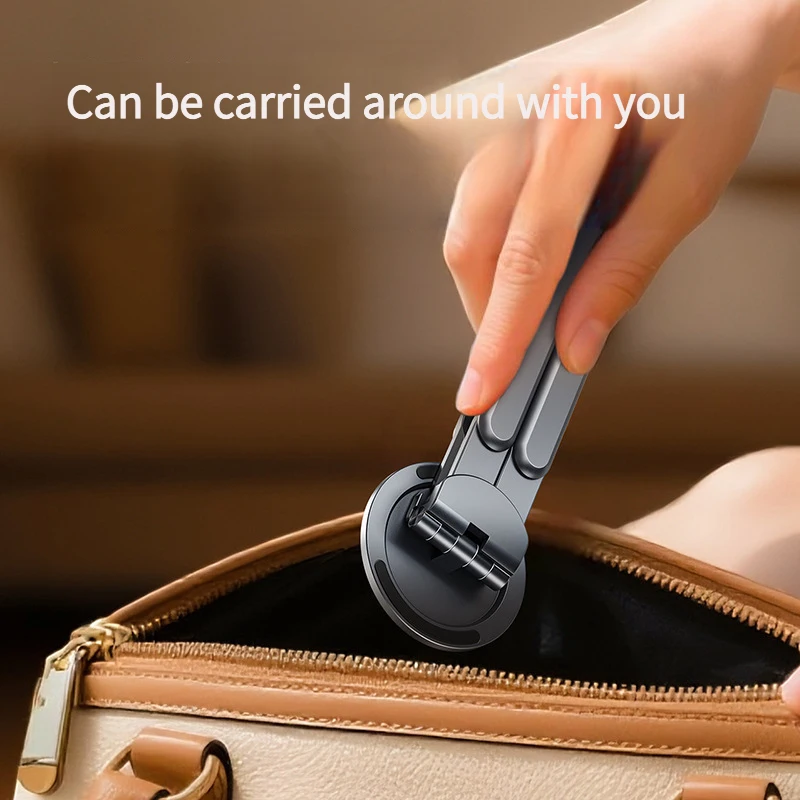 Magnetyczny stojak MagSafe składany uchwyt na telefon do samochodu, biurka, podróży, kompatybilny z iPhone 17 16 15 Pro Max, iPadem, laptopem, Macbookiem — zdjęcie produktu 6