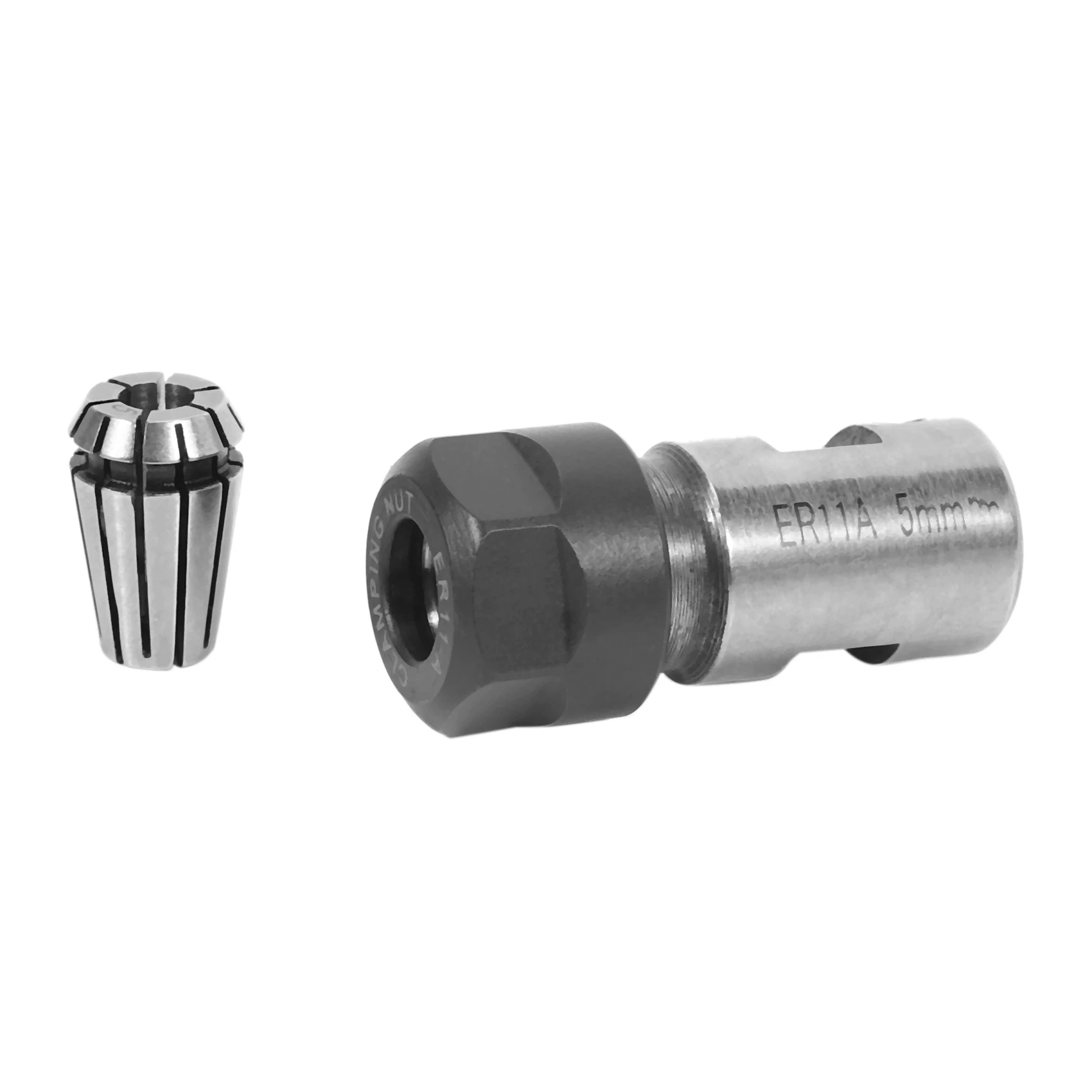 Er11 5Mm Motor Shaft Collet Chuck Spindle Extension Rod Inner + Er11 Spring Collet For Cnc Milling MachineT98C