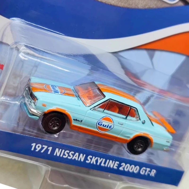 

Greenlight 1:64 Gulf Oil Special Edition Collection 1 - 1971 Nissan Skyline GT-R Collectible Toys Small Gift Model Wall Hanging