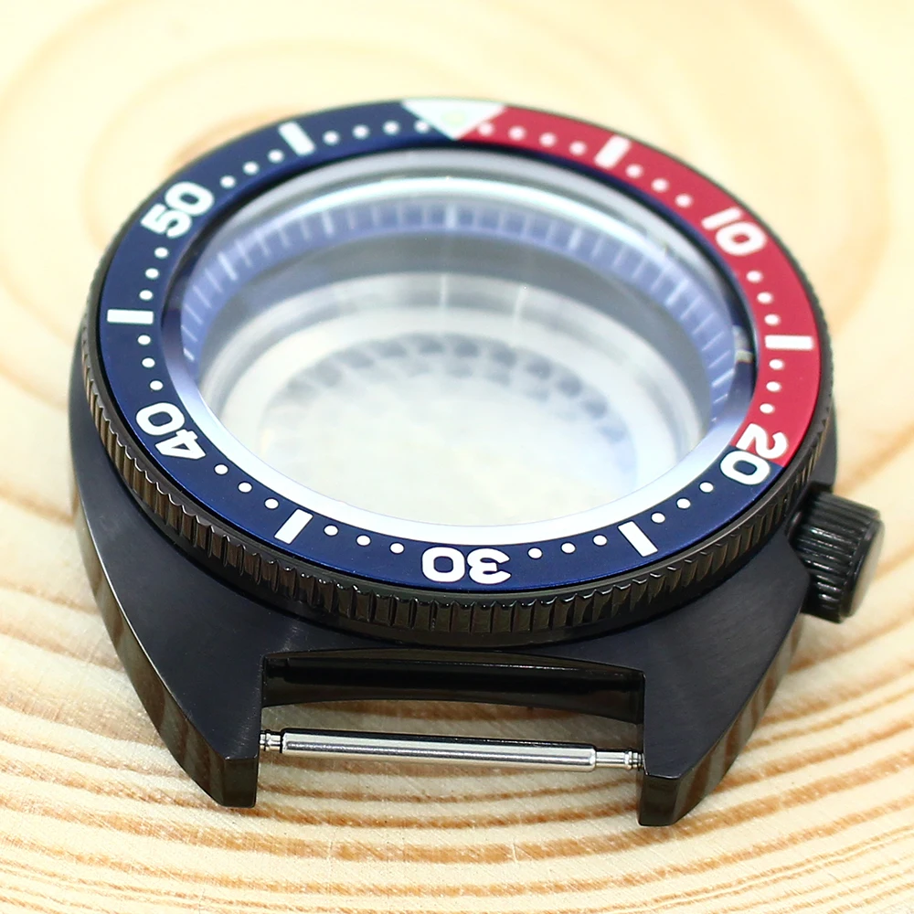 Черный механический корпус часов NH35, 41 мм, куполообразный сапфир для seiko NH35 NH36 NH34 4R36, модифицированный механизм SKX007, морское ушко, тунец, черепаха