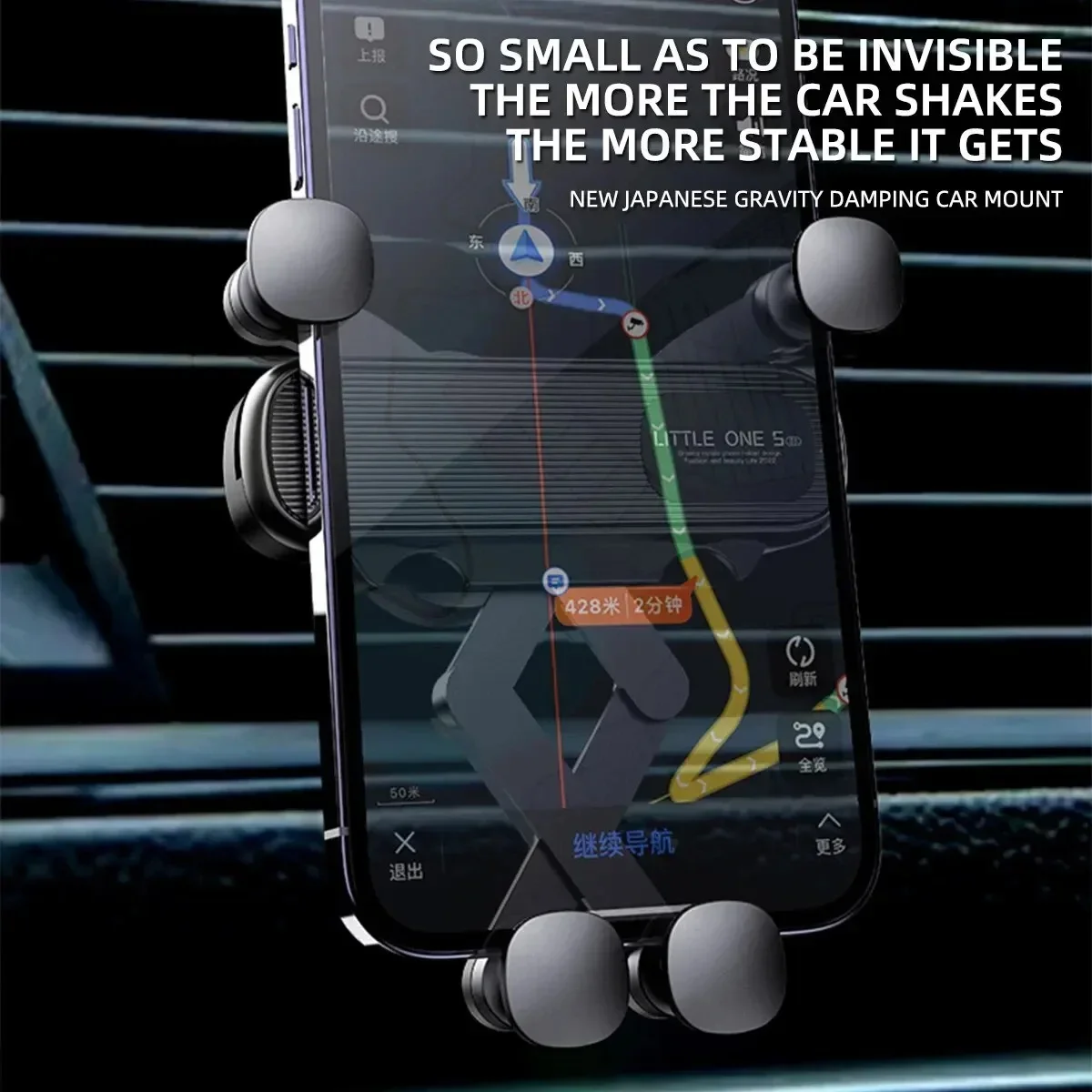 Universal Gravity Car Phone Holder Air Vent Mount Mobile Support Xiaomi - Automotive GPS Stand