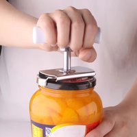 Adjustable Multi-function Bottle Cap Opener Stainless Steel Lids Off Jar Opener Labor-saving Screw Can Opener for Kitchen Gadget