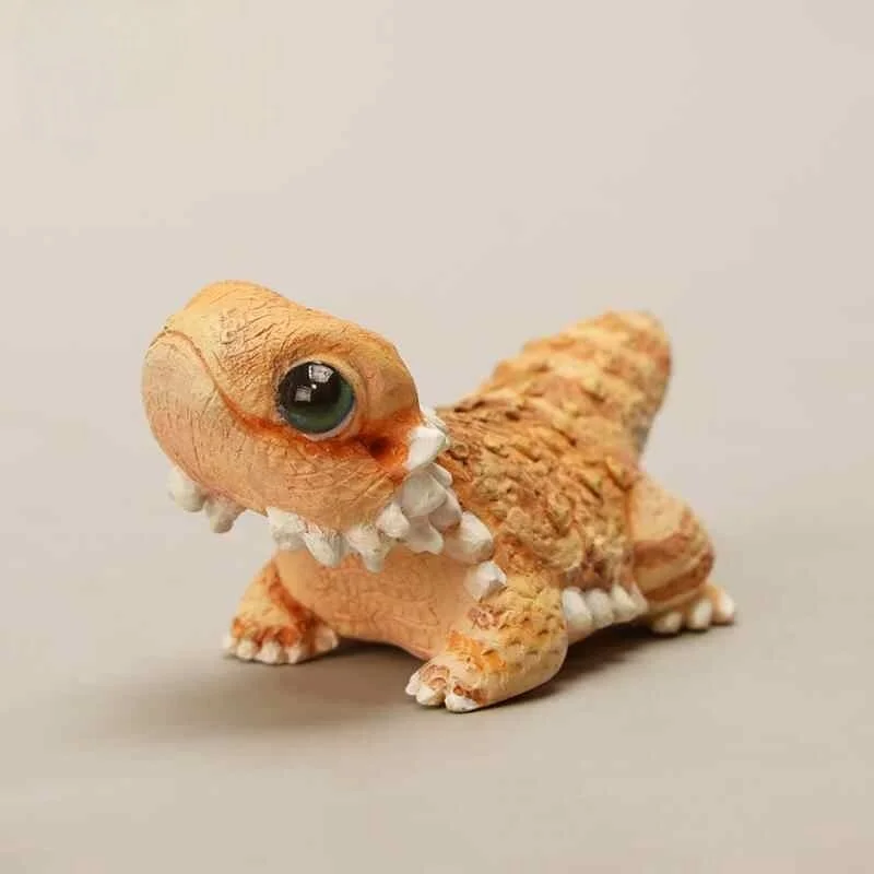 Limitado en Stock Jxk Mini dragón barbudo Central modelo escalada mascota estatuilla resina decoración de escritorio ornamento regalo de cumpleaños