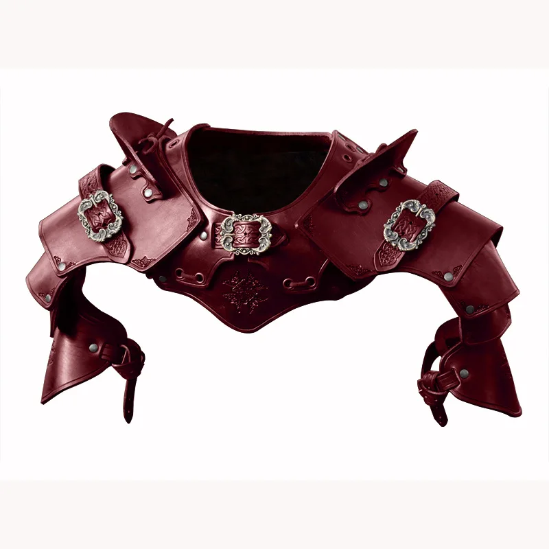 Middeleeuwse Romeinse gladiator krijger PU lederen schouderpantser Pauldrons Viking ridder Samurai cosplay kostuum Steampunk accessoire