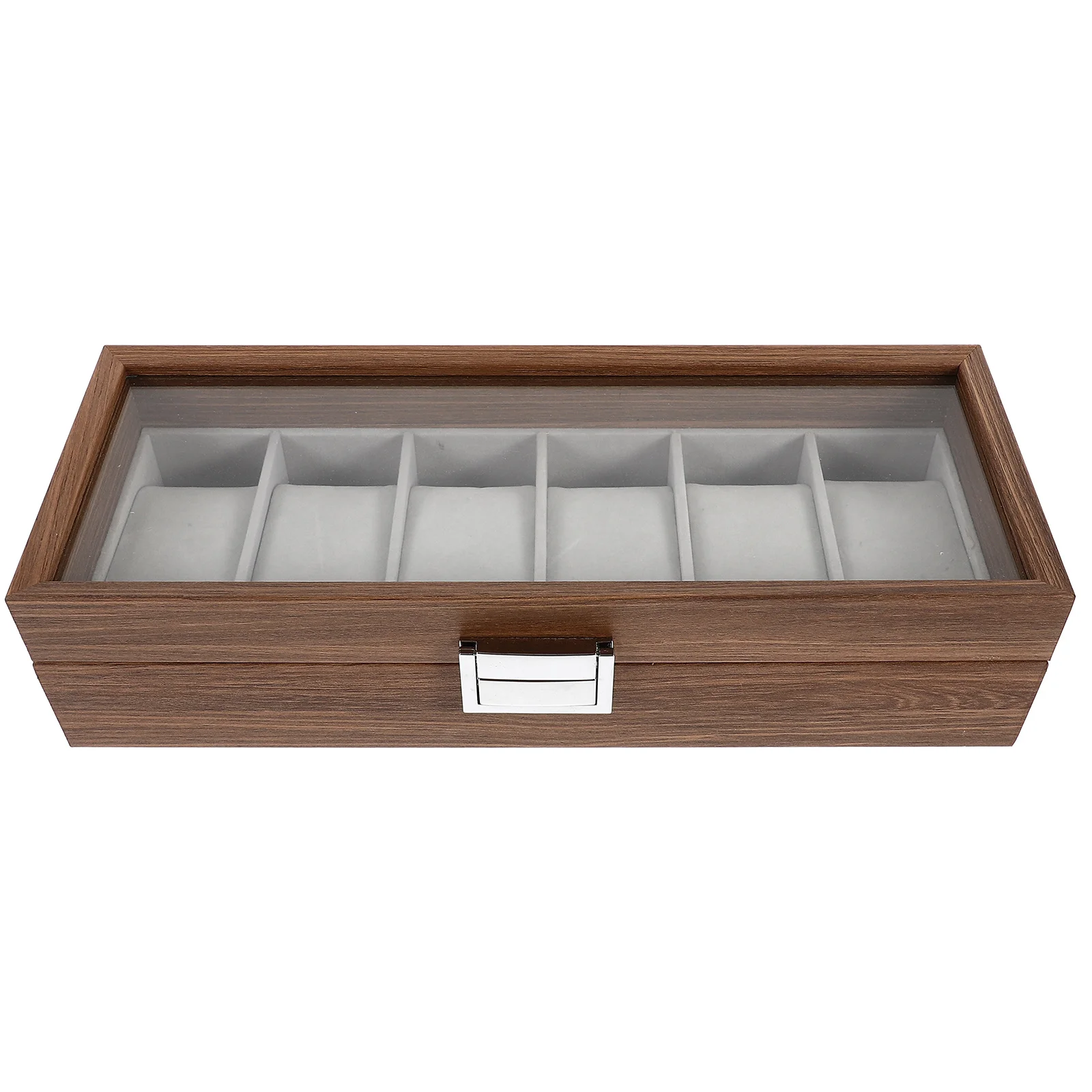 

Watch Display Box Portable Storage Jewelry Container Number Organizer Case Metal Carrier