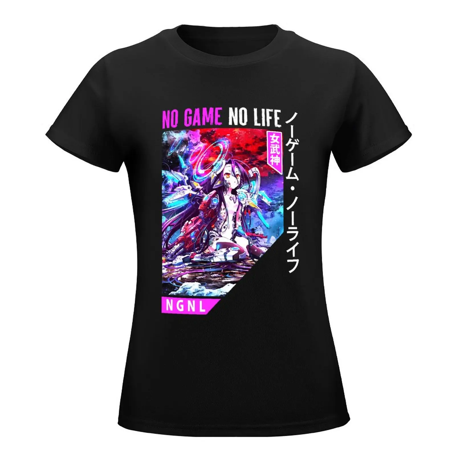 No Game No Life Cool Graphic Gifts NGNL Sora Shiro T-Shirt funnys Blouse sublime t-shirt dress for Women graphic