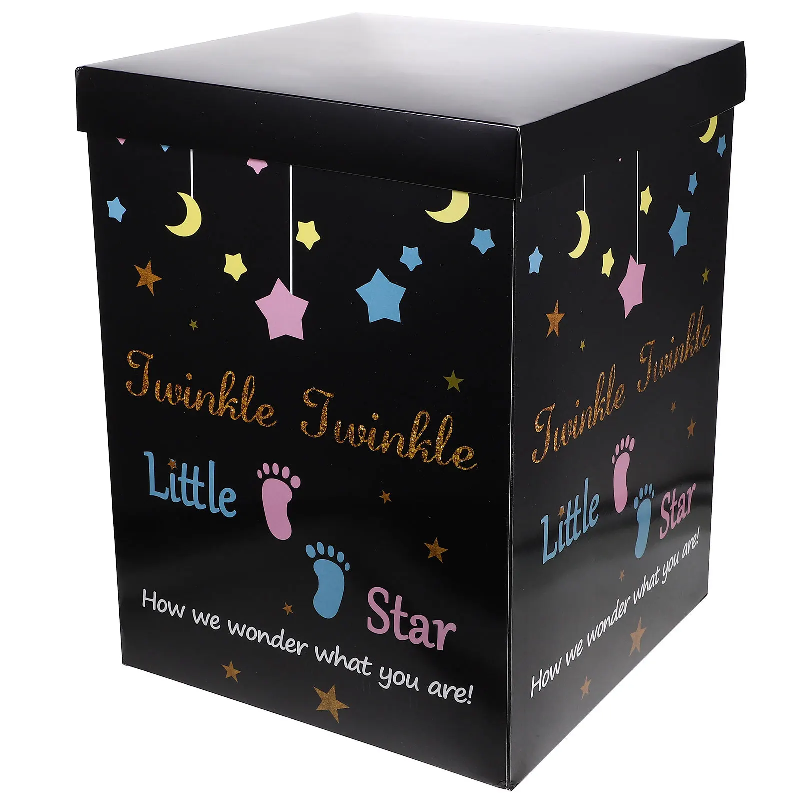 

Paper Box for Gender Reveal Delicate Workmanship Proper Capacity Happy Atmosphere Shower Gender Reveal Box