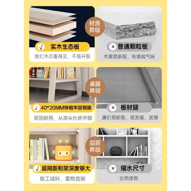 Solid wood core desk Student home writing table Bedroom small apartment against the wall Small table