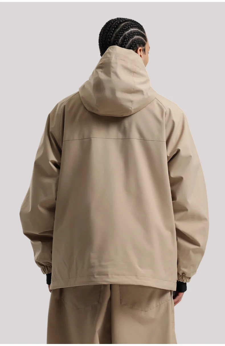 Gsou Snow 2025, neue Unisex-Snowboardjacke, Kapuzenpullover, wasserdicht, atmungsaktiv, lockere Passform, professioneller Skianzug für Männer und Frauen – Detail 8