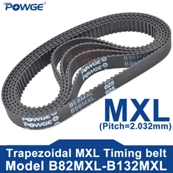 POWGE MXL Timing belt B82MXL to B132MXL Belt Width 5-15mm B82 B83 B84 B85 B86 B87 B88 B89 B90 B91 B92 B93 B94 B95 B96 B97 B98