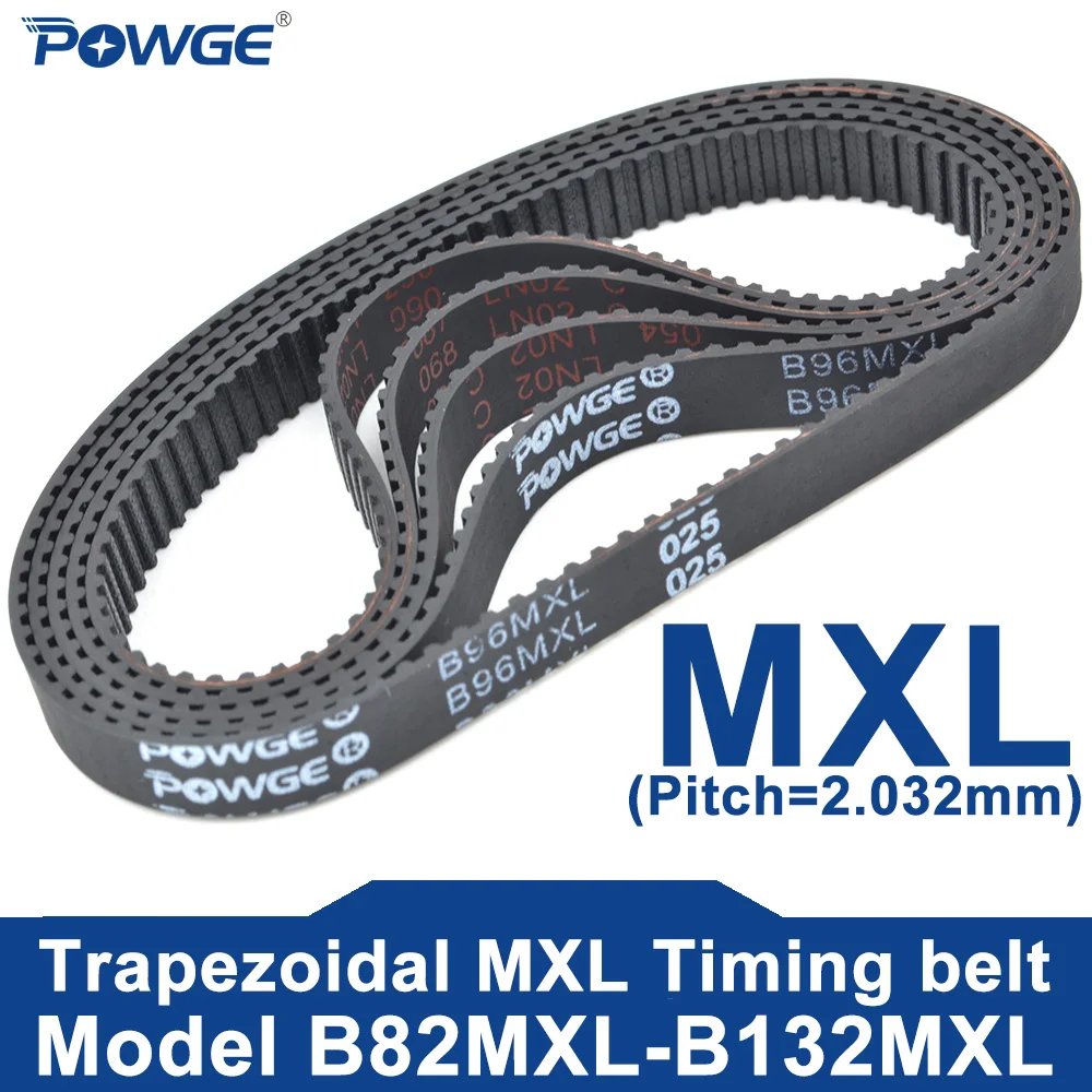 POWGE MXL Timing Belt B82MXL to B132MXL Belt Width 5-15mm B82 B83 B84 B85 B86 B87 B88 B89 B90 B91 B92 B93 B94 B95 B96 B97 B98