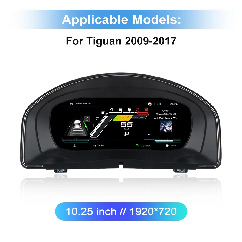 Junsun Digital Cluster Dashboard Für VW Passat B8 B6 Golf 7 Scirocco Golf 6 Tiguan Golf 5 T6 LCD Auto Instrument Virtuele Cockpit
