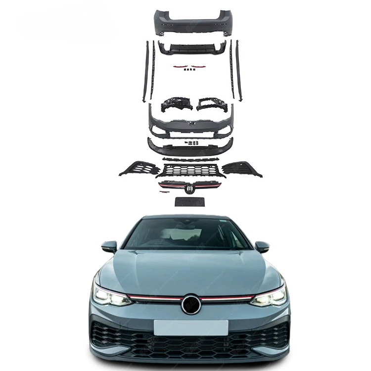 

Factory wholesale Golf 8 GTI CS Style Body kit For Volkswagen VW Golf 8 with Front Rear Bumpers Side Skirts