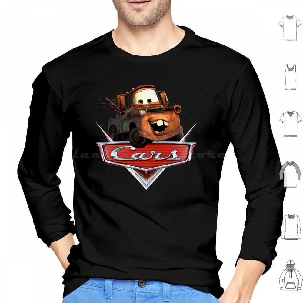 Cars Kids Movie Tow Mater On Logo Hoodies Long Sleeve Cars Tow Mater Mater Pixar Cars 2 Lightning Cars 3 Sally Radiator