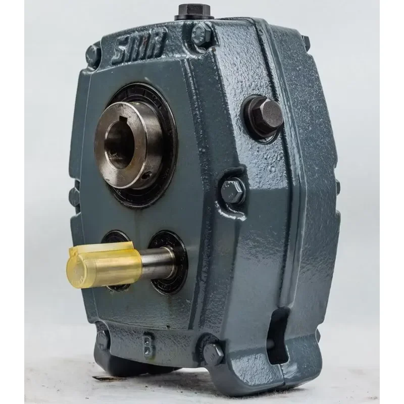 Spiral shaft mounted gear unit transmission