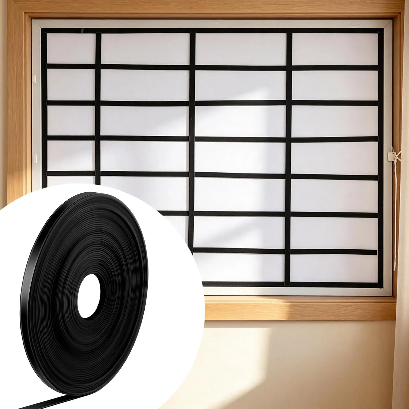 Black Masking Tape Black Magnetic Whiteboard Decorative Strips Roll Flexible Magnetic Tape For Crafts Office School Home