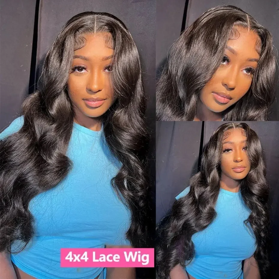 360 HD Lace Frontal Wig 180% 13x6 Body Wave Lace Front Wig Peruvian Human Hair Wigs For Black Women 32 34 36In 13x4 Lace Wig