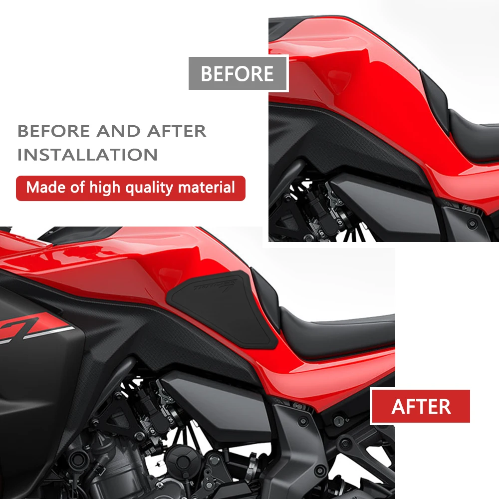 لياماها الراسم 7/GT Tracer7 GT 2025 خزان الوقود وسادة واقية عدم الانزلاق مقاوم للماء غطاء دراجة نارية قبضة الحرس المطاط دائم