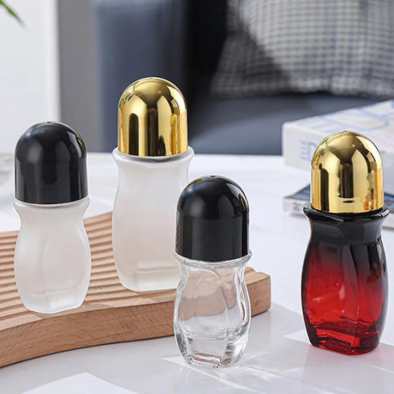 Essential Oil Roller Bottle Empty Refillable Clear Glass Roller Bottle Perfume With Roller Travel Cosmetic Container Cosmetic