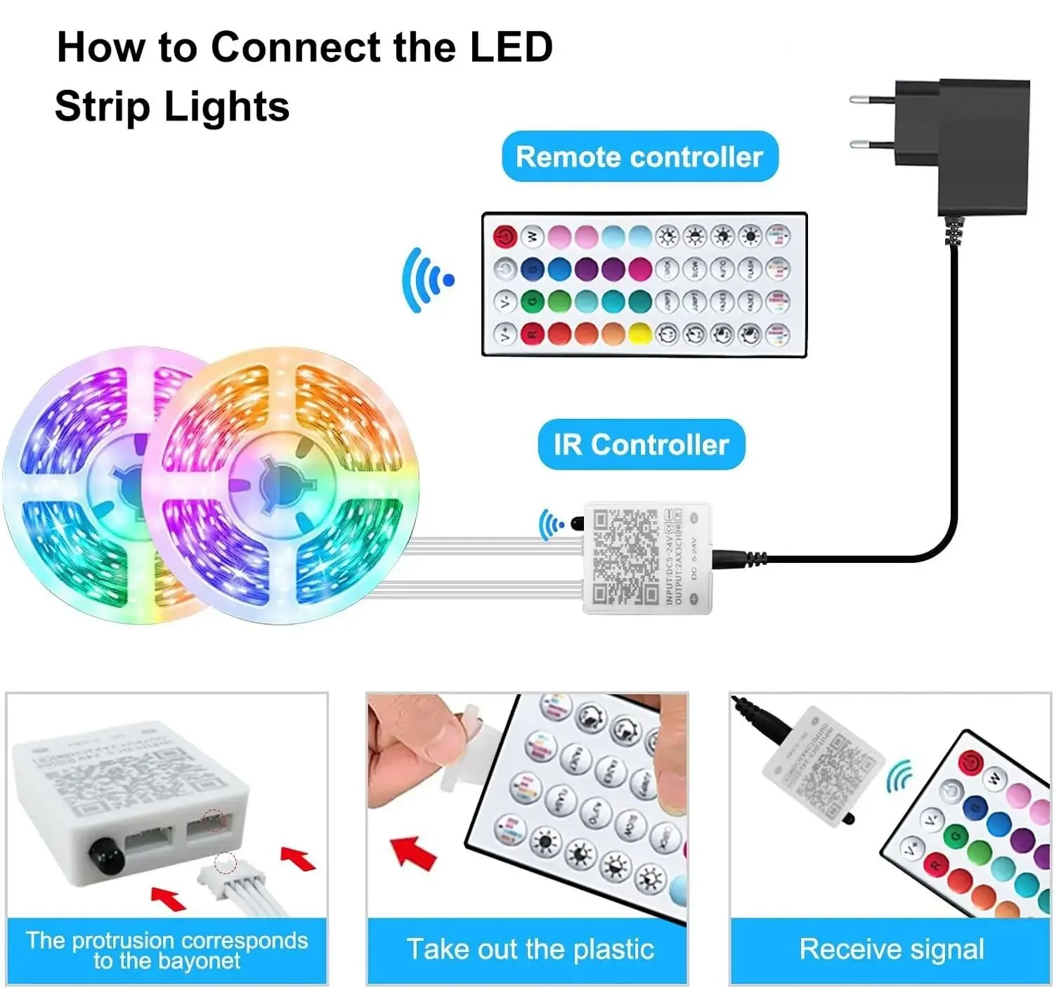 DC24V Sincronizzazione musicale Strisce LED RGB 10m 20m 30m 40m Smart Bluetooth App Controllo LED RGB Supporto per nastro per la decorazione domestica della camera da letto